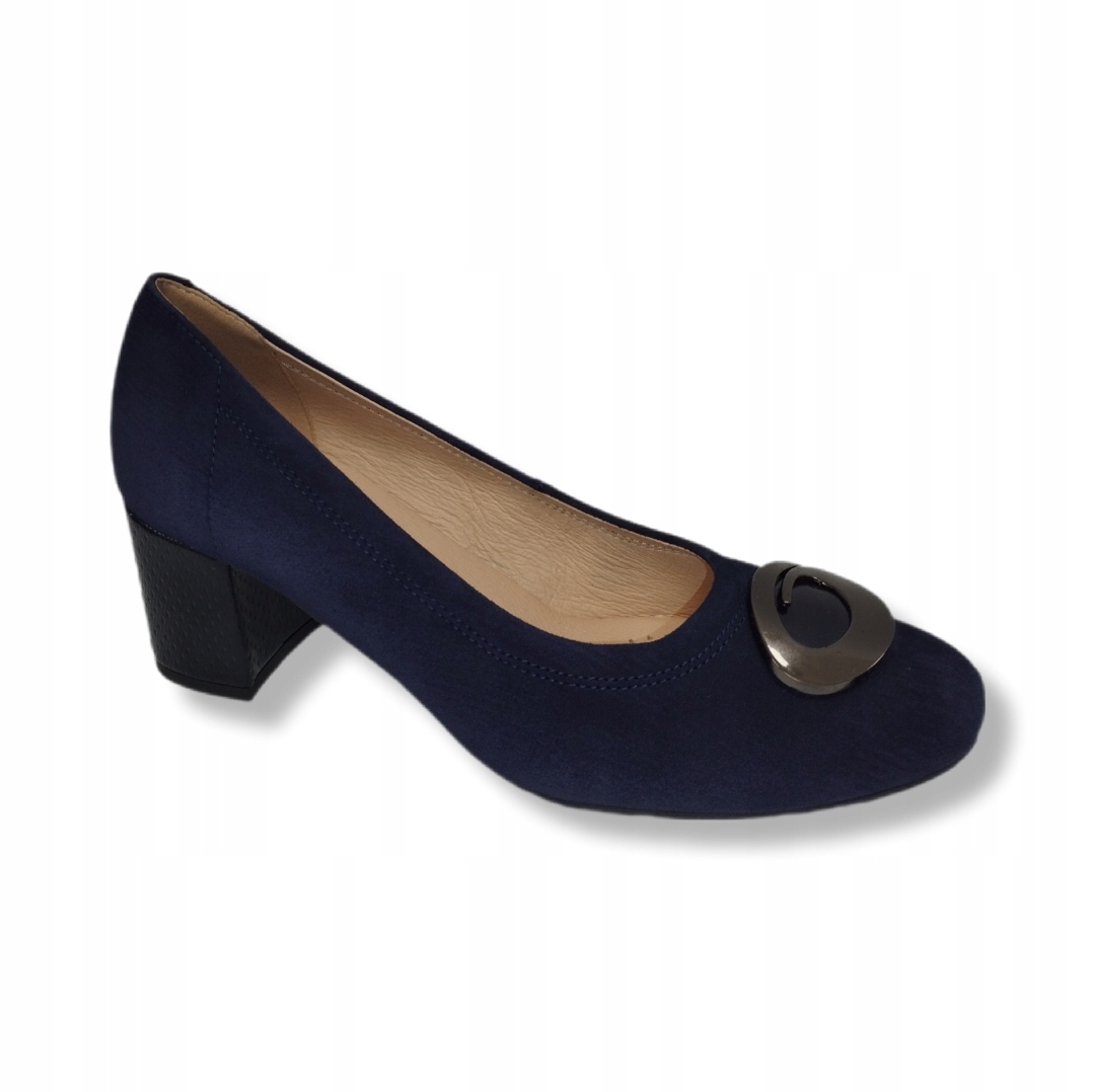 Čelenka Elegance pohodlí kůže Bioeco Arka 6942 námořnická modrá semiš vel.37