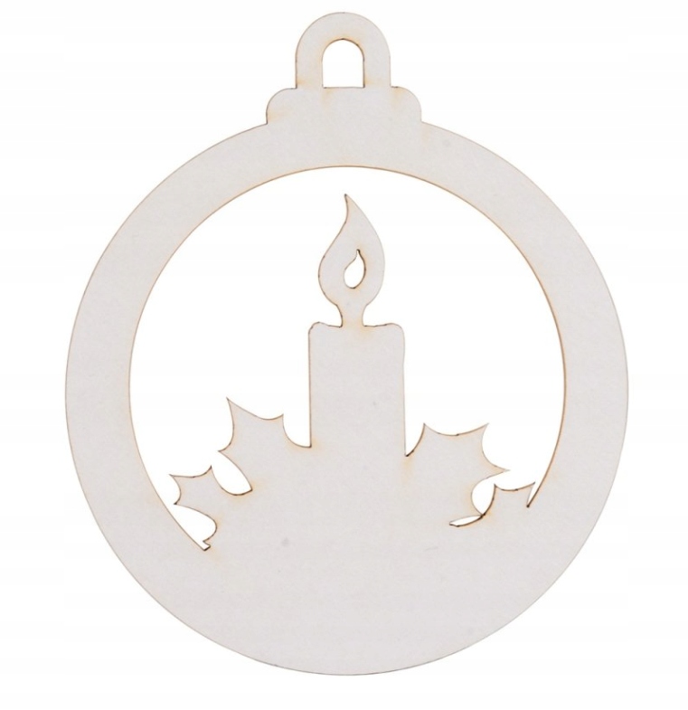 Bombka Świeca Beermata Scrapka Święta