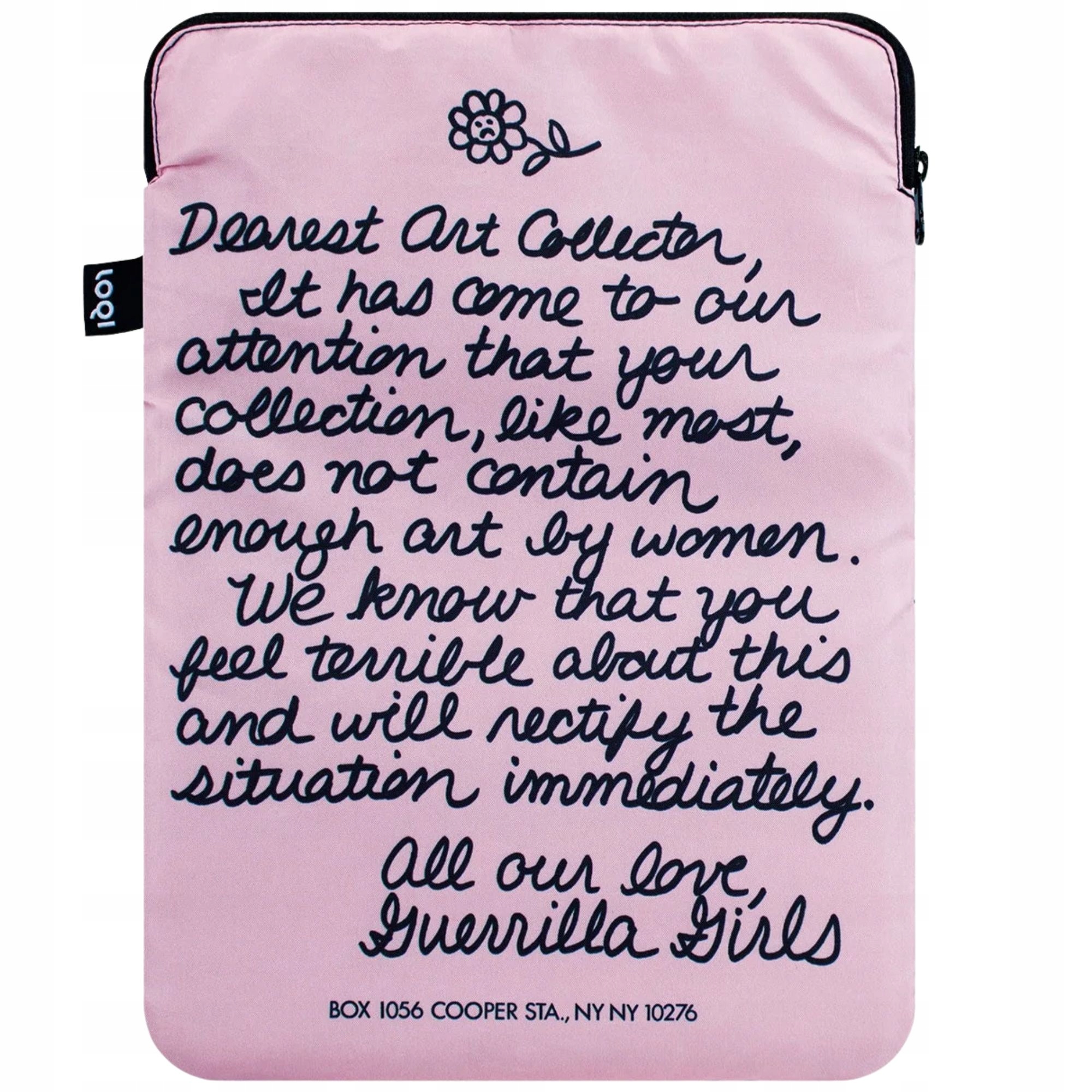 Loqi Guerrilla Girls Taška na notebook pro nejdražšího sběratele umění