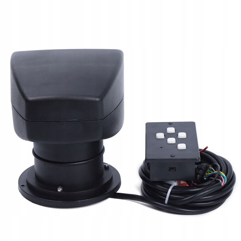 LAMPA SONDY JACHTOWEJ 12V 100 W Z PILOTEM CZARNY Marka inny