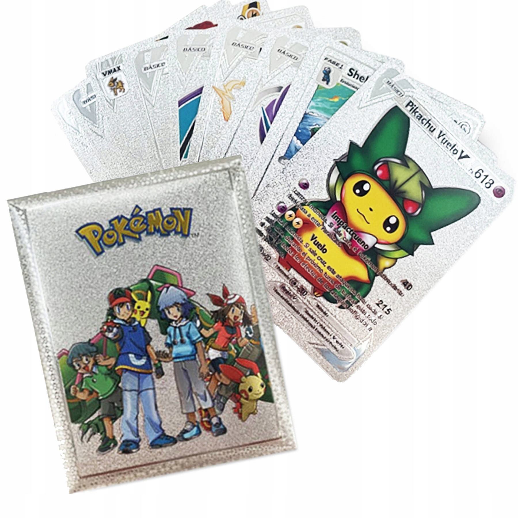 

Srebrne Karty Kolekconerskie Pokemon 10 Szt Silver