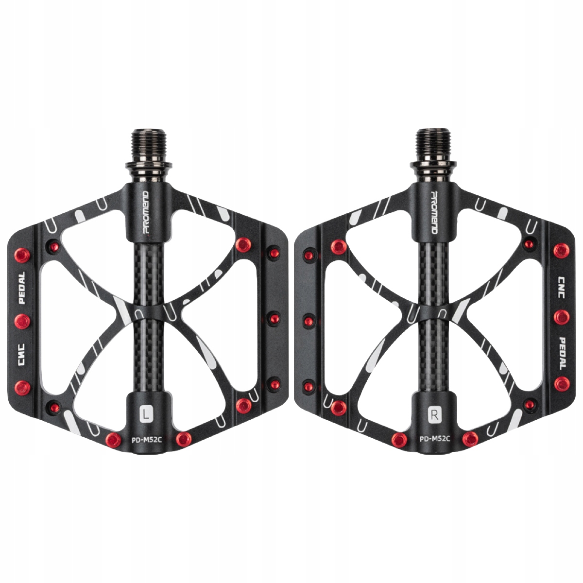 Pedały do roweru platformowe mtb Dh Enduro aluminiowy korpus, wymienne piny