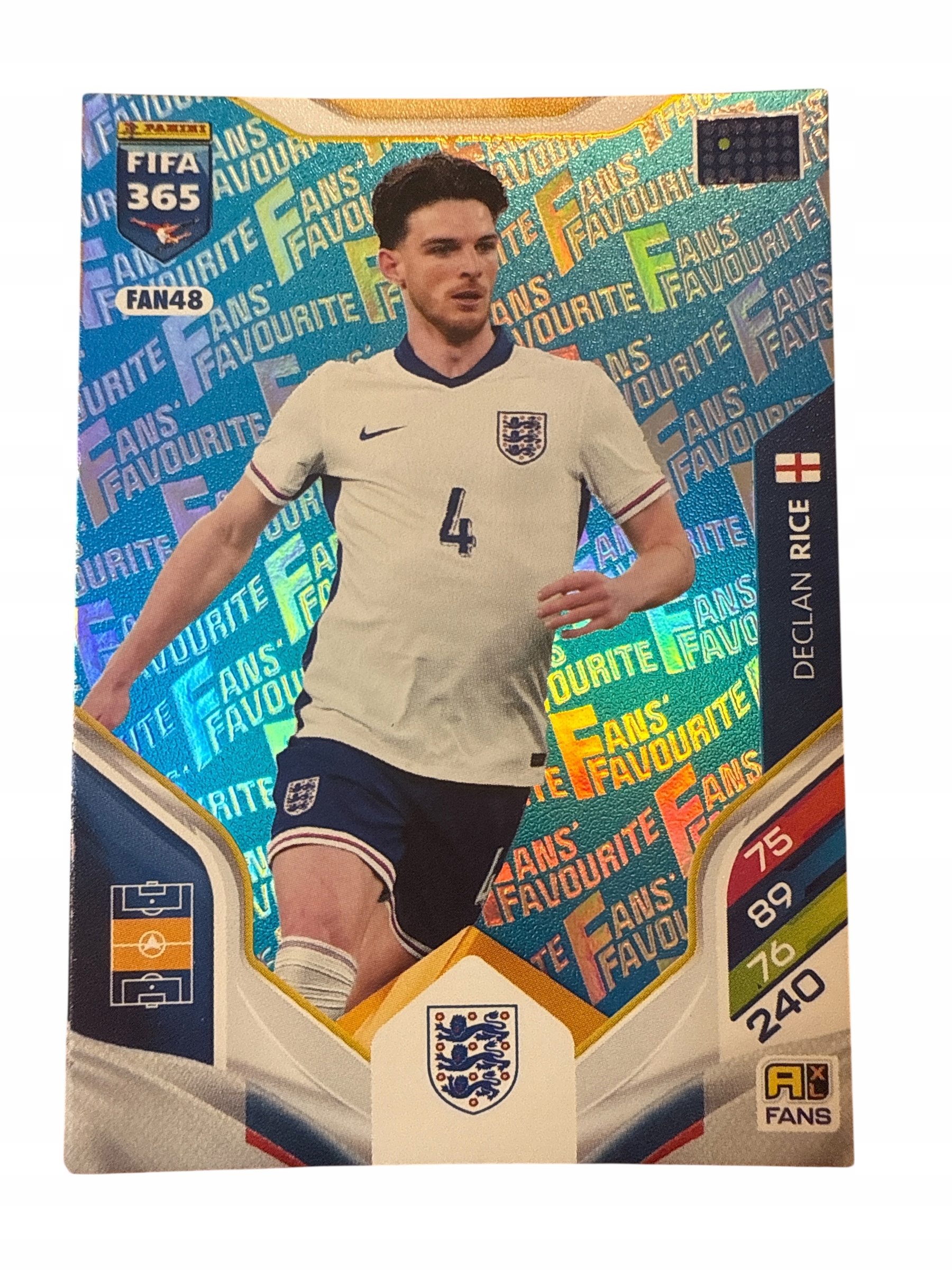 Fifa 365 2026 Adrenalyn XL Panini Fans FAN48 Rice niebieska blue