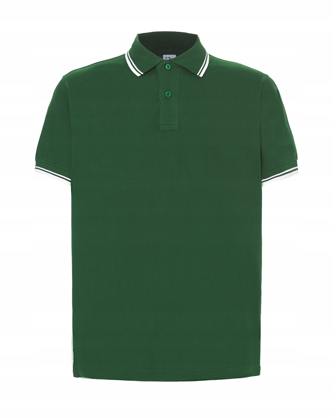 

Koszulka Polo męska Jhk Contrast zielony biały XL