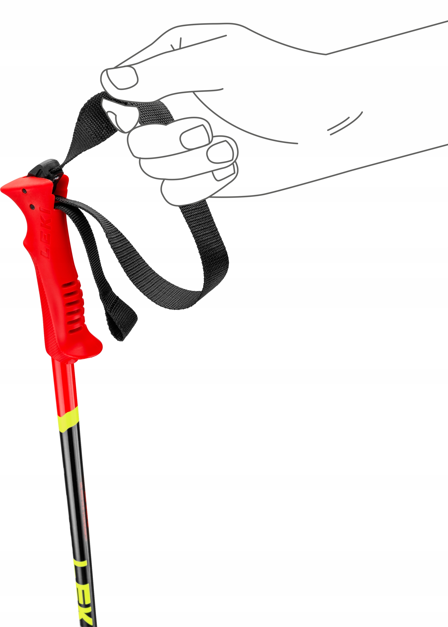 Kijki kije narciarskie dziecięce LEKI RACING 100cm Model RACING KIDS 100