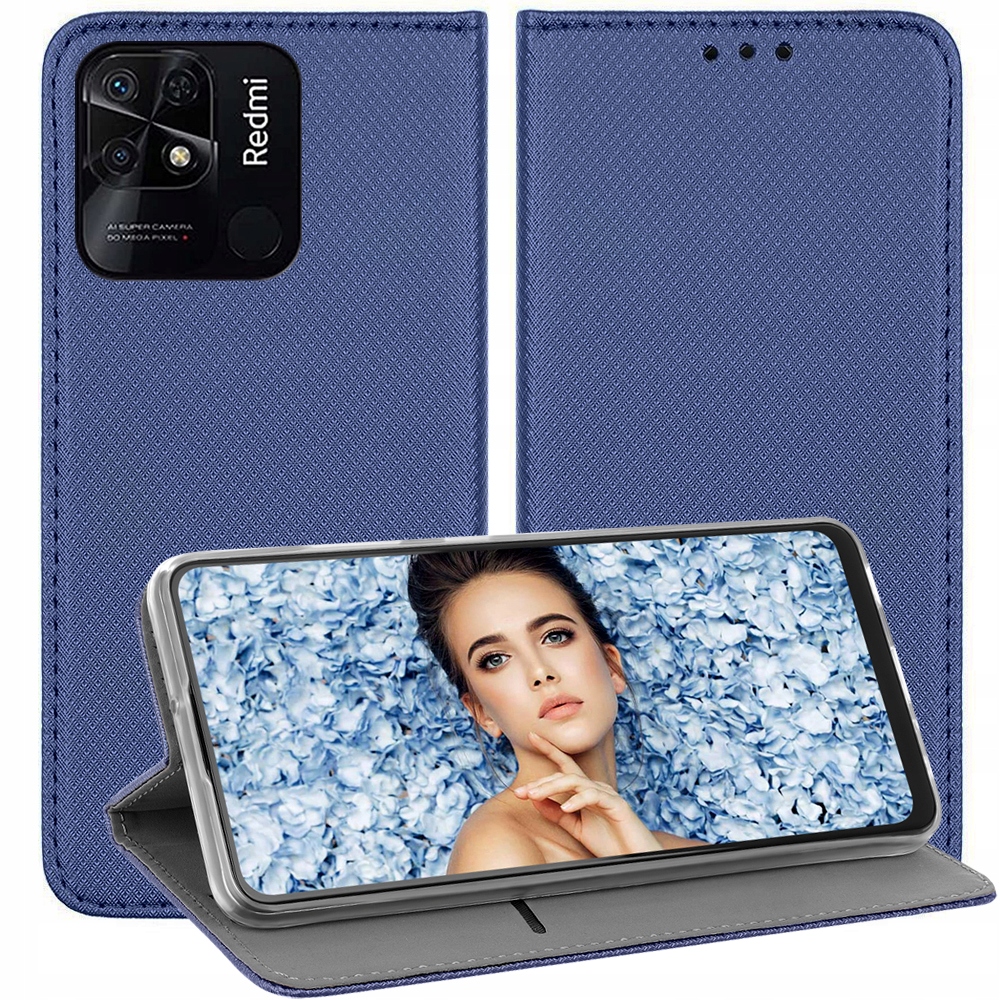 

Etui Smart Magnet Szkło do Xiaomi Redmi 10C