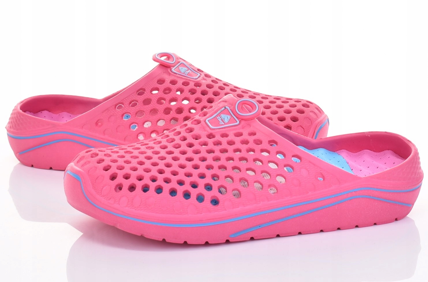 DAMSKIE KLAPKI PIANKI LEKKIE CHODAKI KOTURN WSUWANE NA LATO DO PRACY DOMU Rozmiar 36