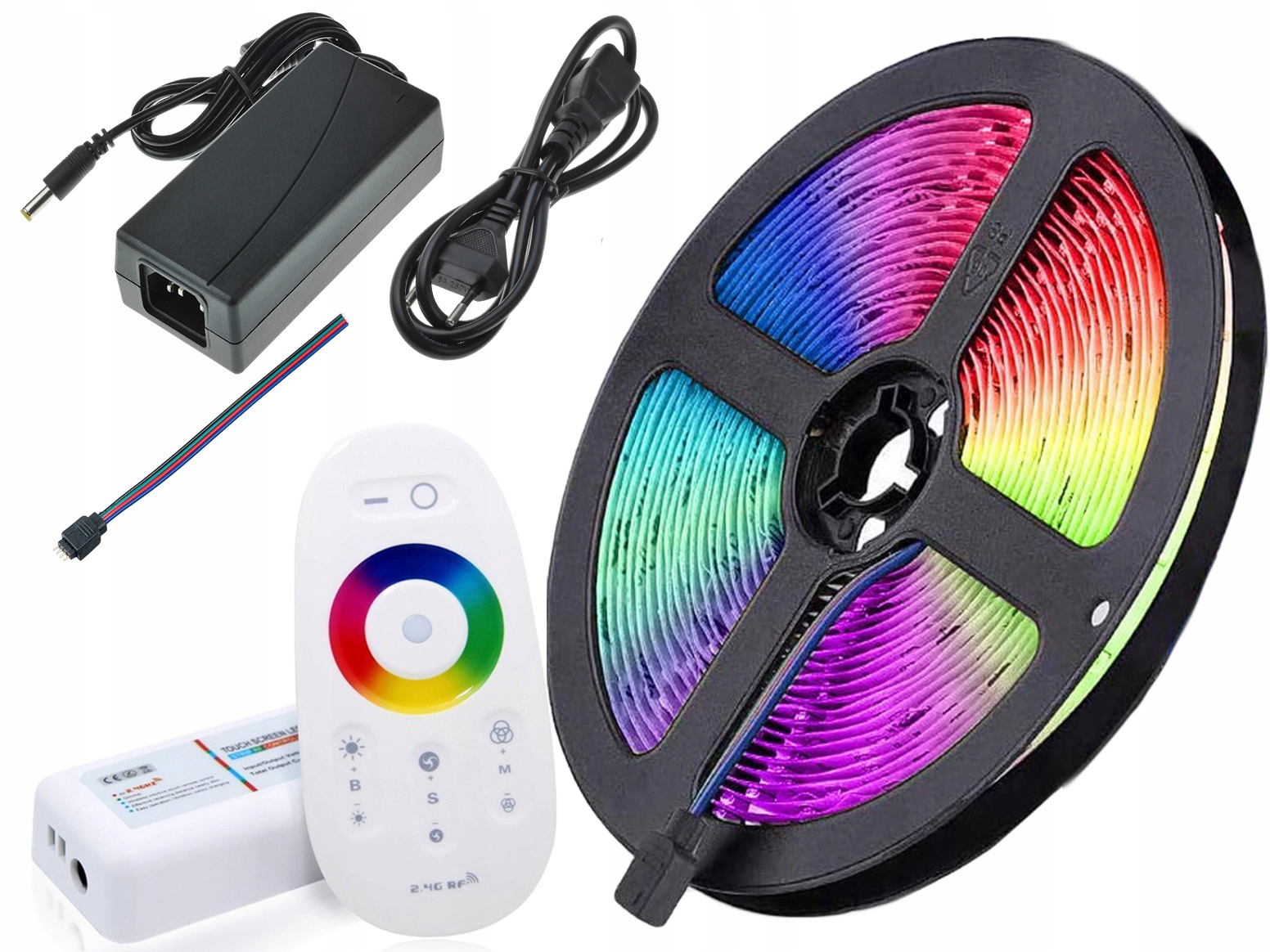 

Zestaw 5M 300 Led Pilot Taśma Zasilacz Rgb Biały