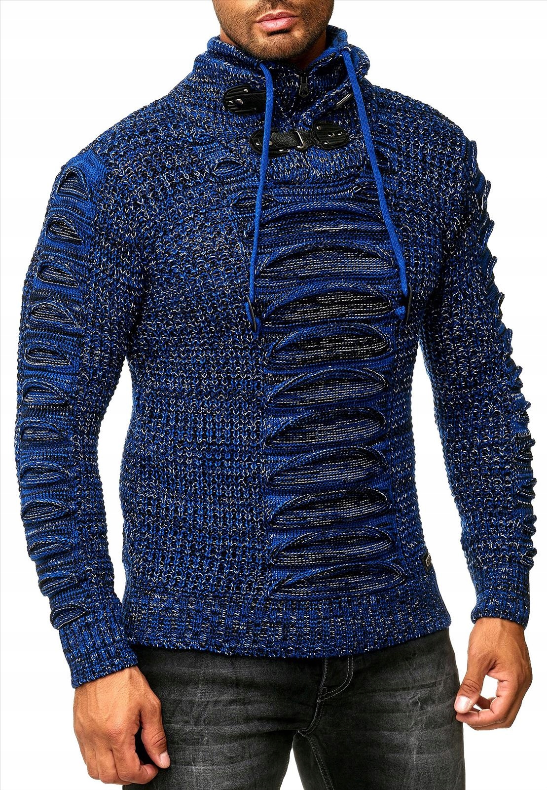 Pánský teplý rolák se stojáčkem Rolák silná elastická Mikina