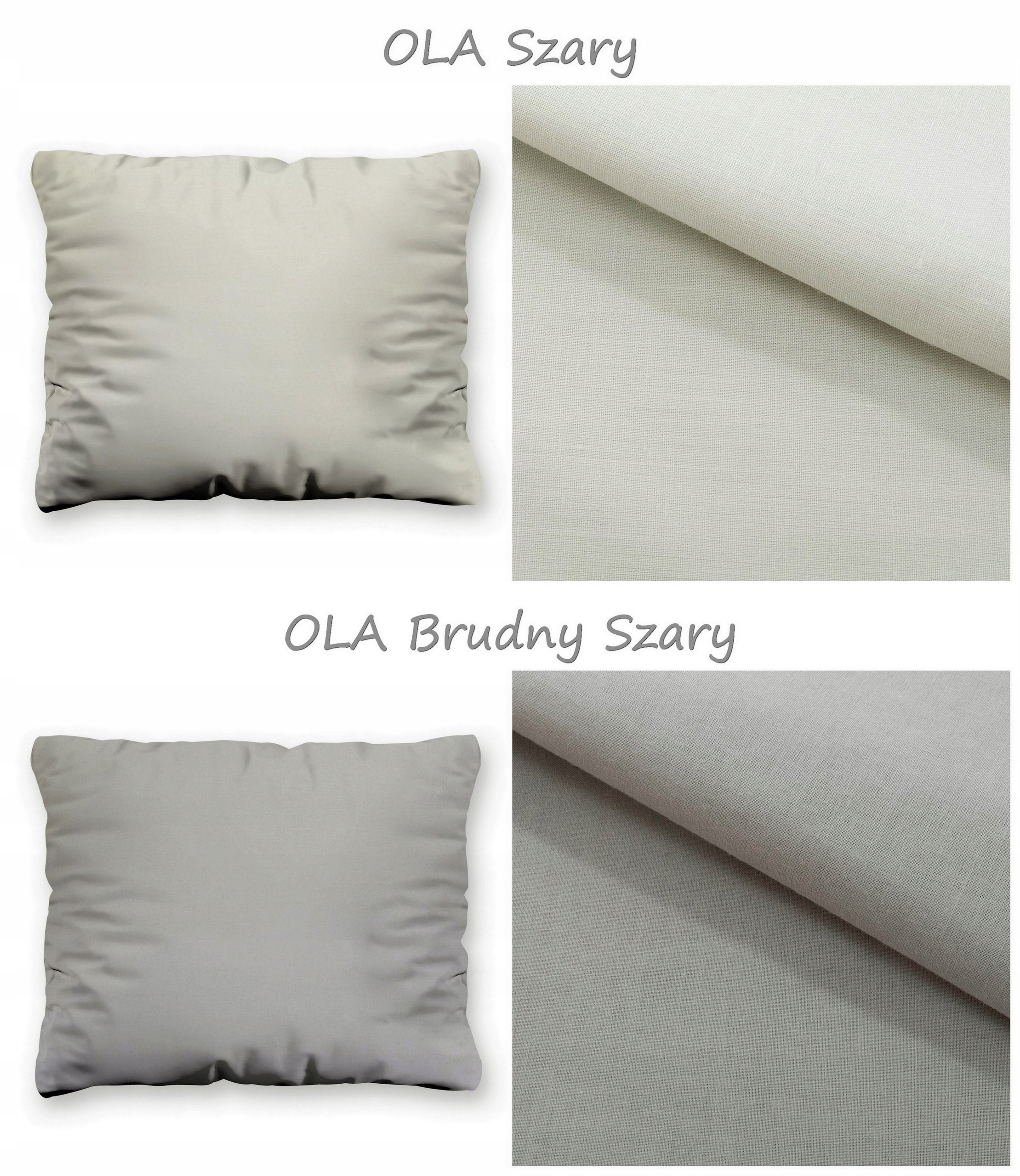 Poszewka na poduszkę 70x80 bawełniana do spania dekoracyjna na suwak zamek Długość (cm) 70 cm