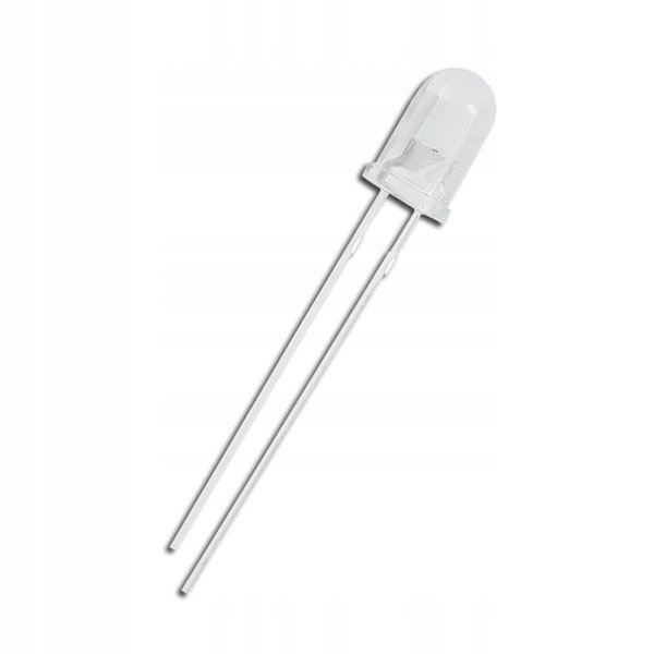 Dioda LED 3mm żółta - jasna - clear 20mA - 10 szt