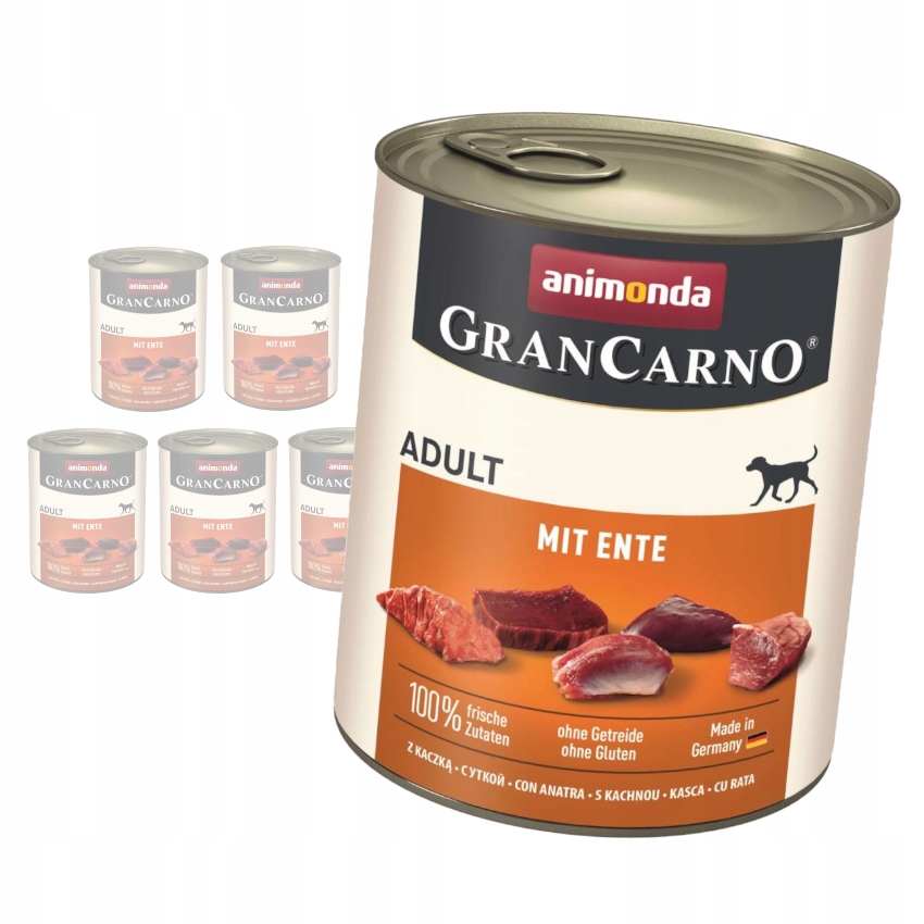 Levně Animonda GranCarno Adult 6x800g Vlhké Krmivo pro psa s kachnou