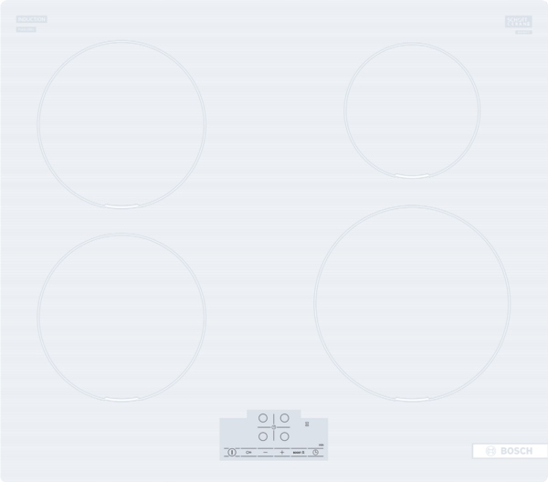 Bosch Płyta PUE612BB1J Indukcja Liczba palników/stref gotowania 4