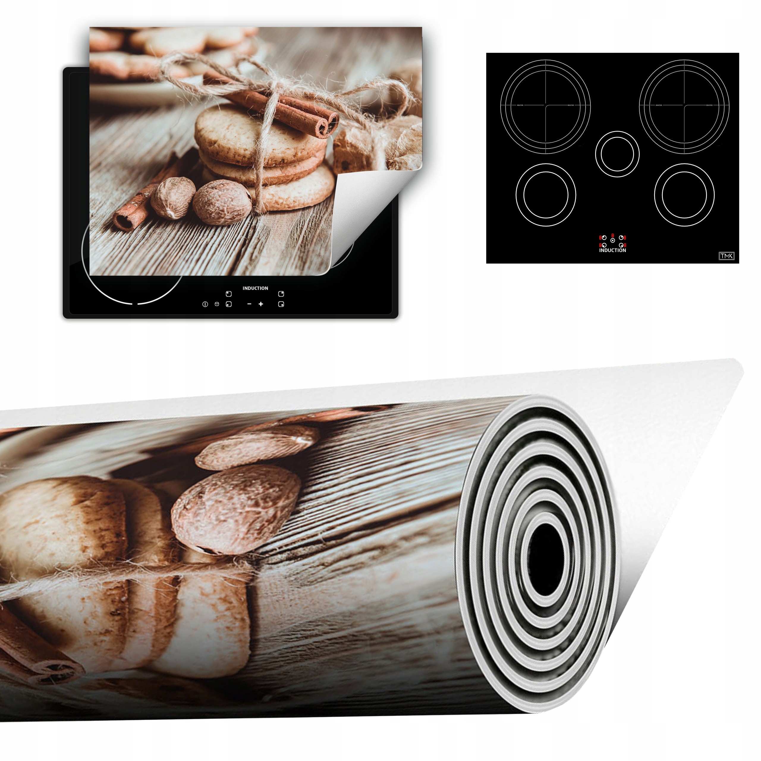 Vinylová Podložka Do Kuchyně Více Místa 70x52 dřevo koření