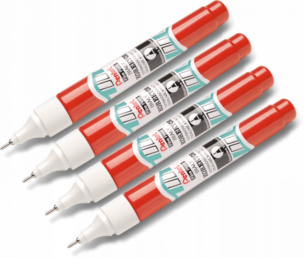 

Korektor w piórze Pentel ZL63 7ml x 4