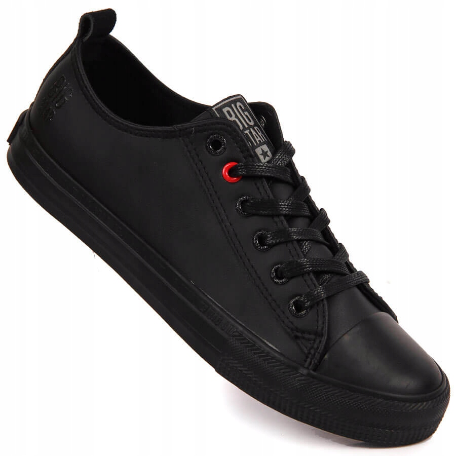 

Trampki ekoskóra całe czarne Big Star JJ274006 37