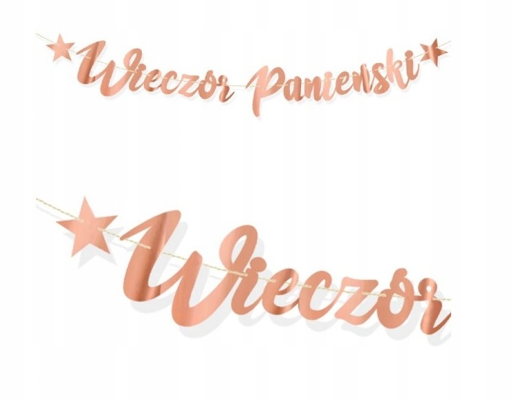 

Baner Napis Wieczór Panieński Rose Gold 130 cm