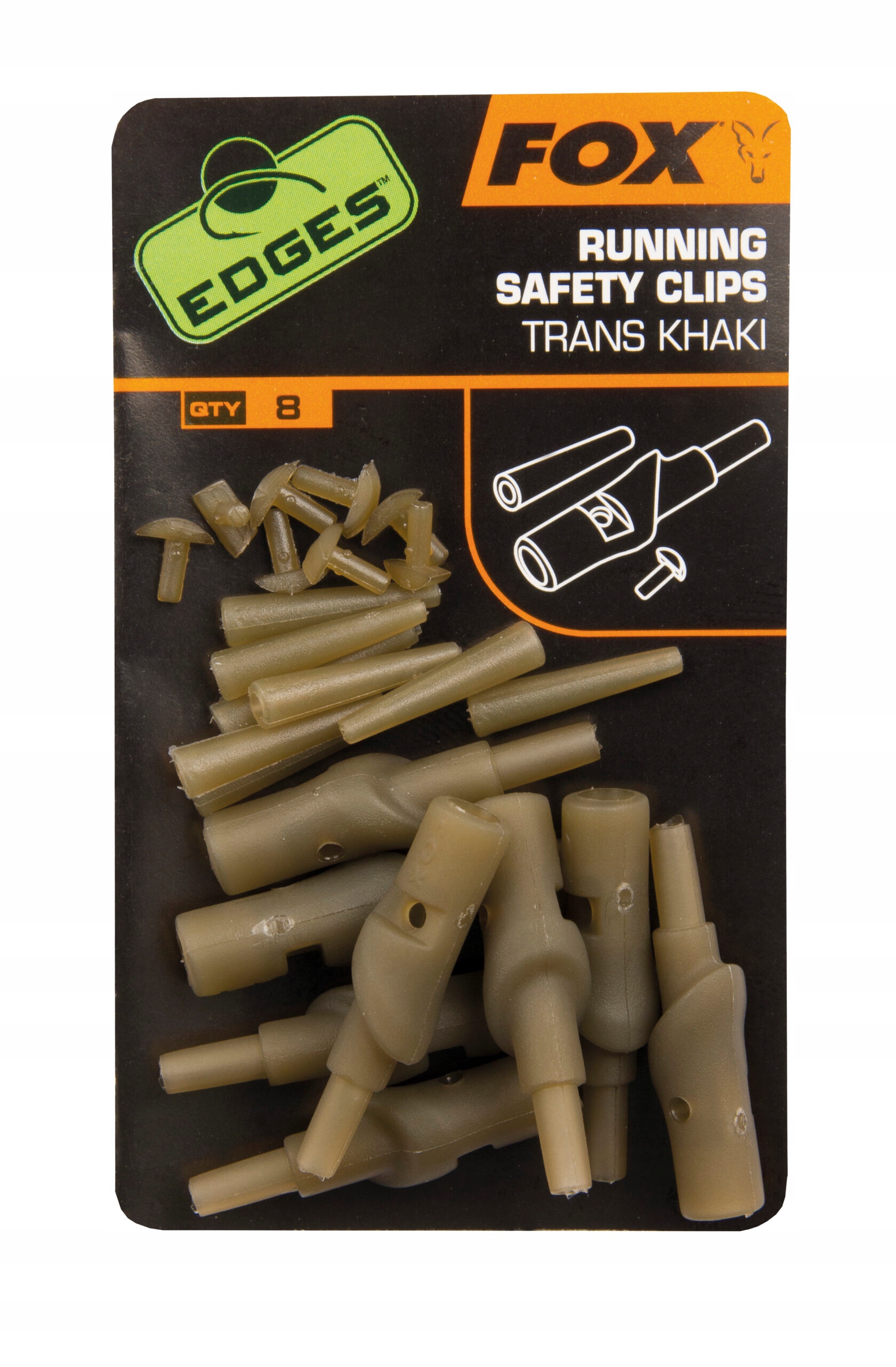 Fox Edges Running Safety Clips CAC582
