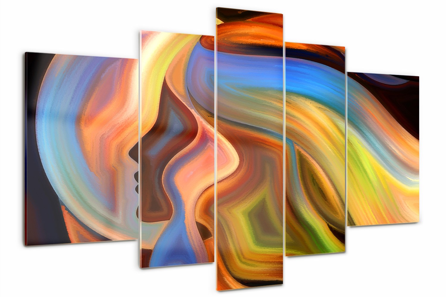 

Foto Obraz szklany duży poliptyk Abstrakcja