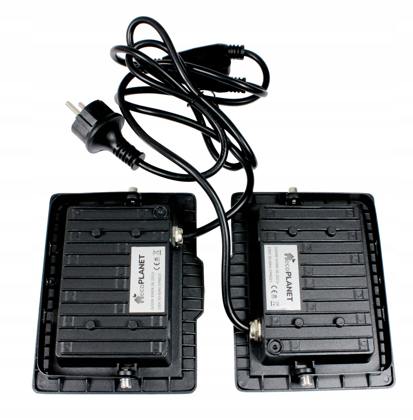 HALOGEN LED BUDOWLANY 2X50W+KABEL 1,5M BARWA ZIMNA Marka Berge