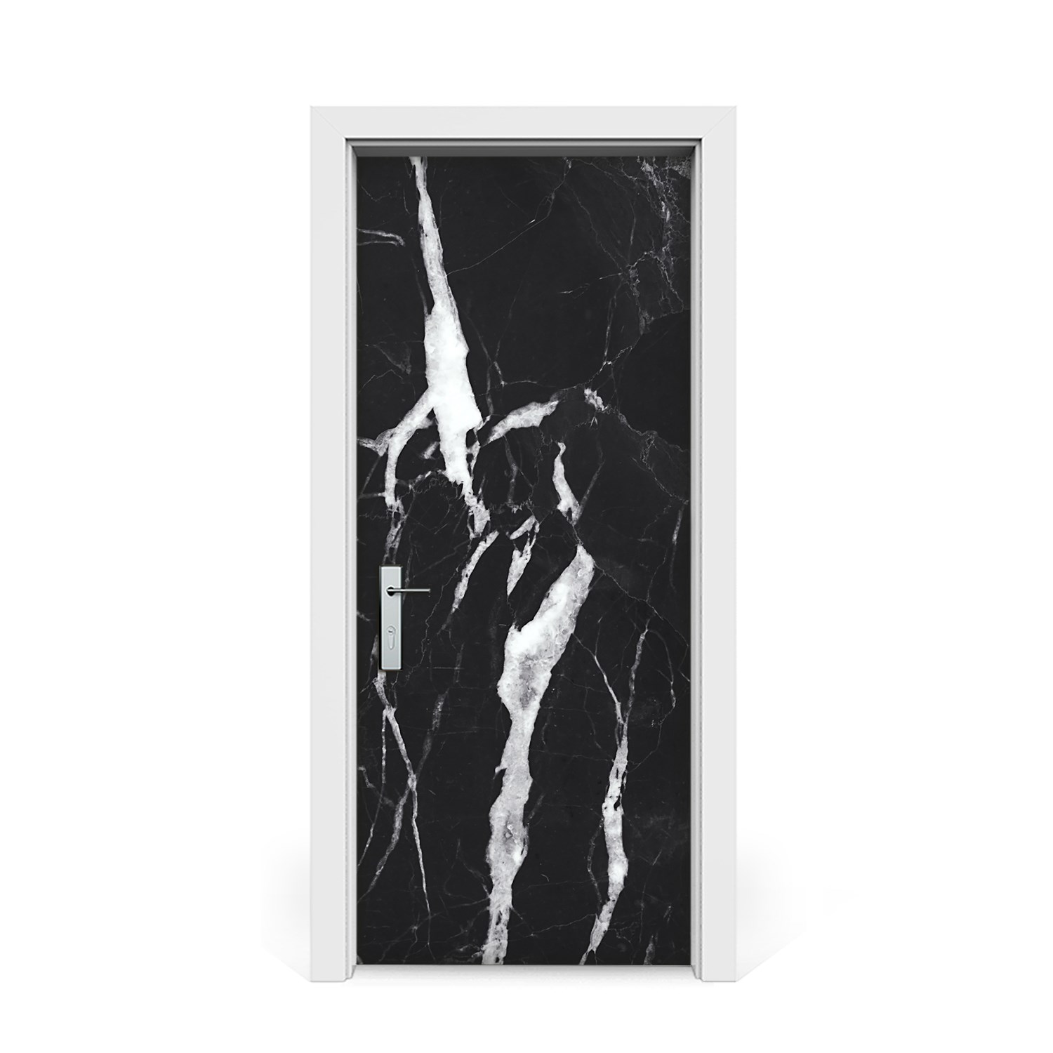 

Fototapeta na drzwi Czarny marmur loft 85x205