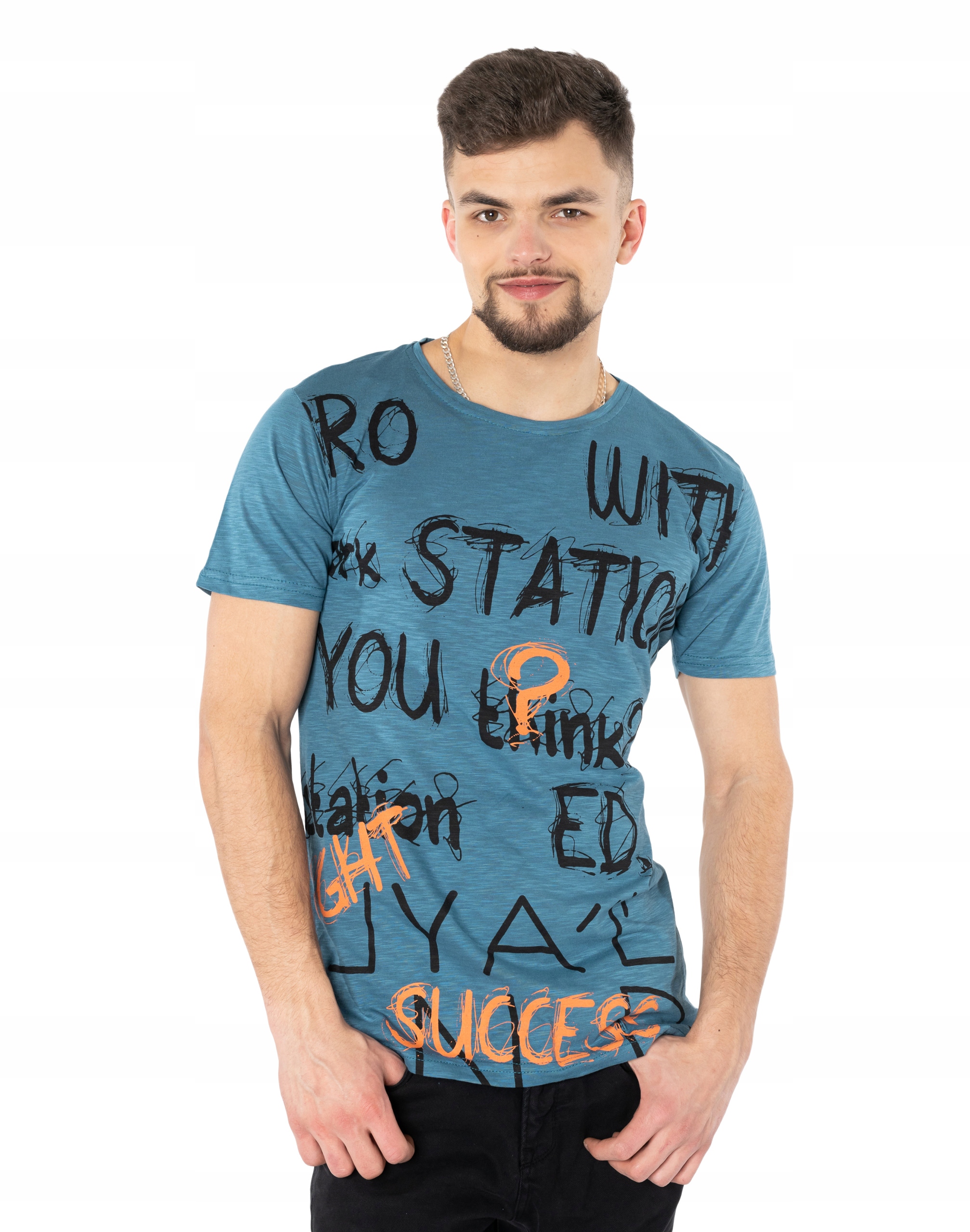 

Koszulka Podkoszulek T-shirt Męski Top KM24-13 XL