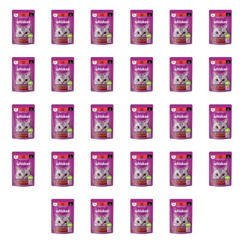 Whiskas Kapsička Omáčka s hovězím masem 85 g X28