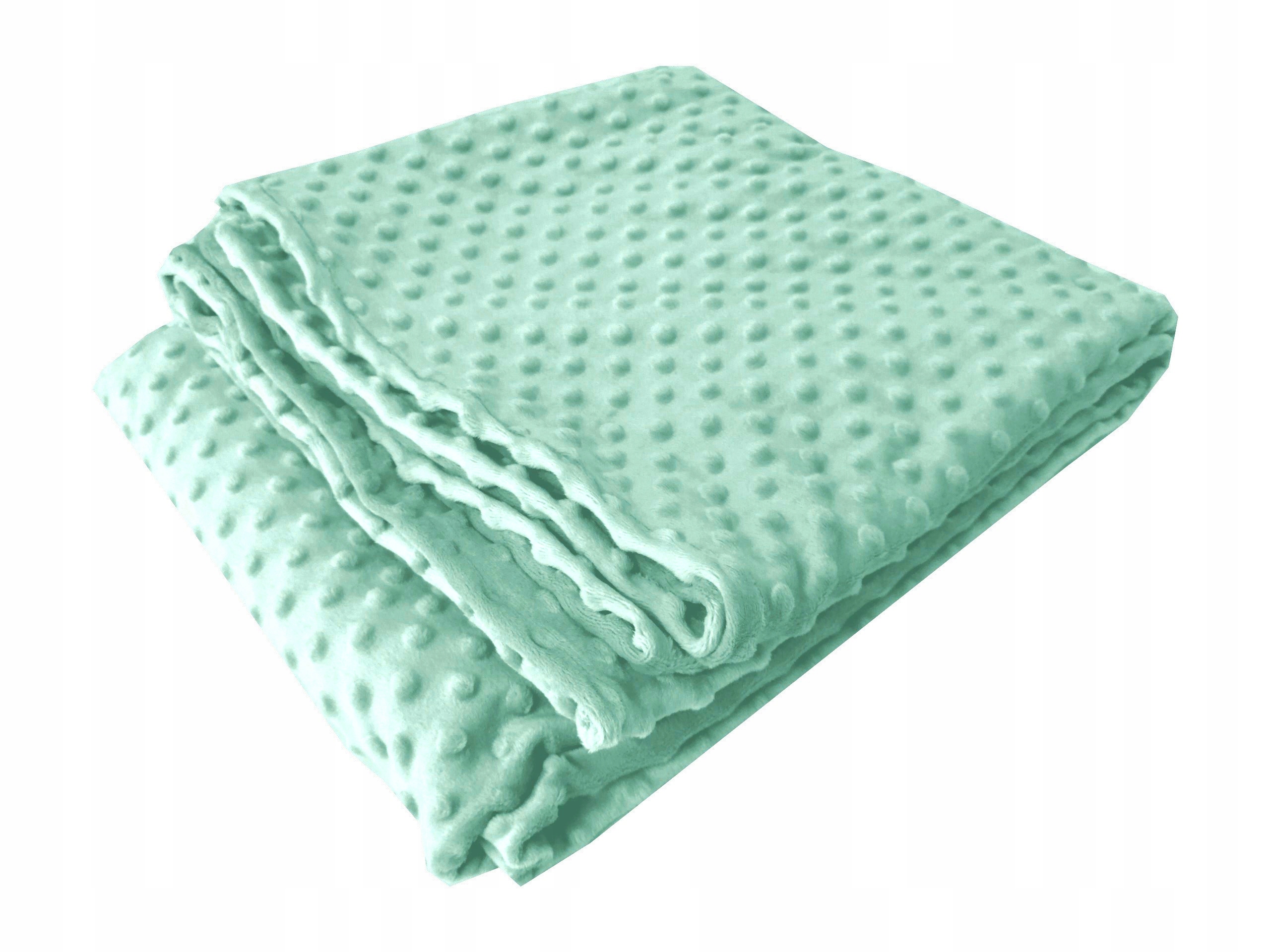 Koc Minky 160x200 Polar kuličky přehoz pléd Máta mátový měkký teplý