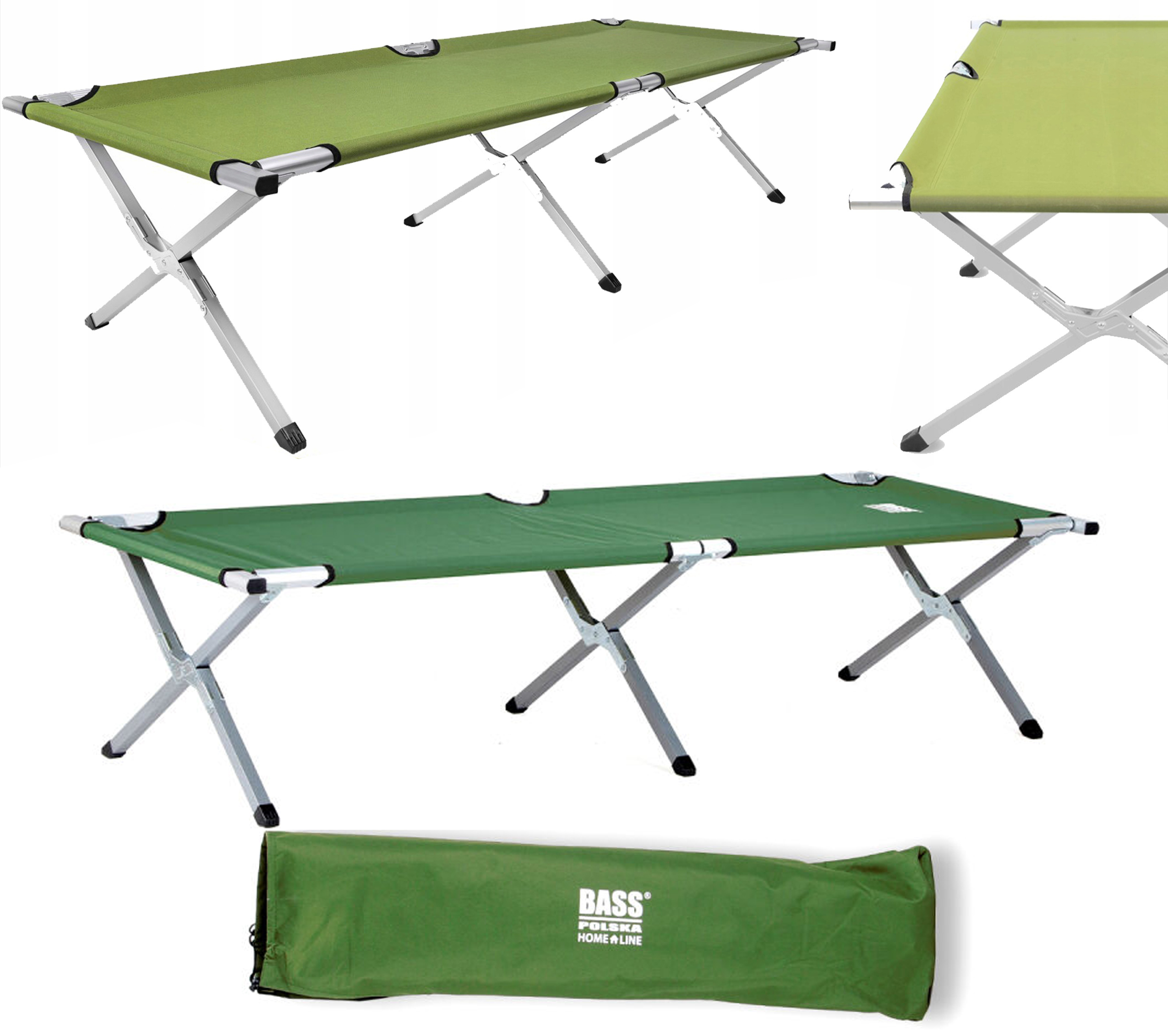 Łóżko Turystyczne Kanadyjka Składane Polowe 120KG