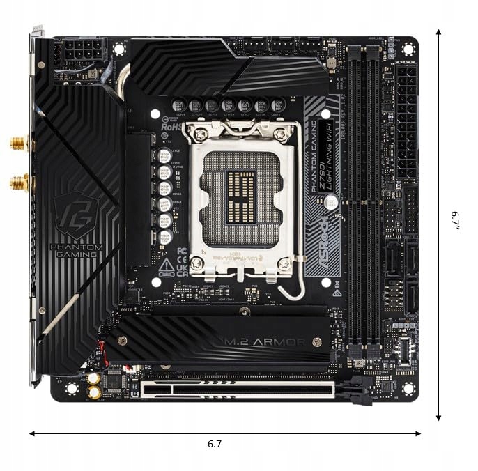 ASRock Z790I Lightning WiFi Płyta Główna Intel DDR5 mini-ITX — miniatura 3