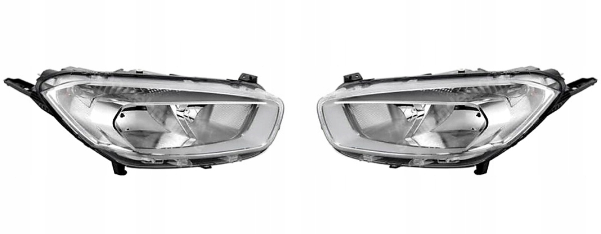 Ford Transit Courier Halogenové Světlomety Přední Levé Pravé Komplet Nové