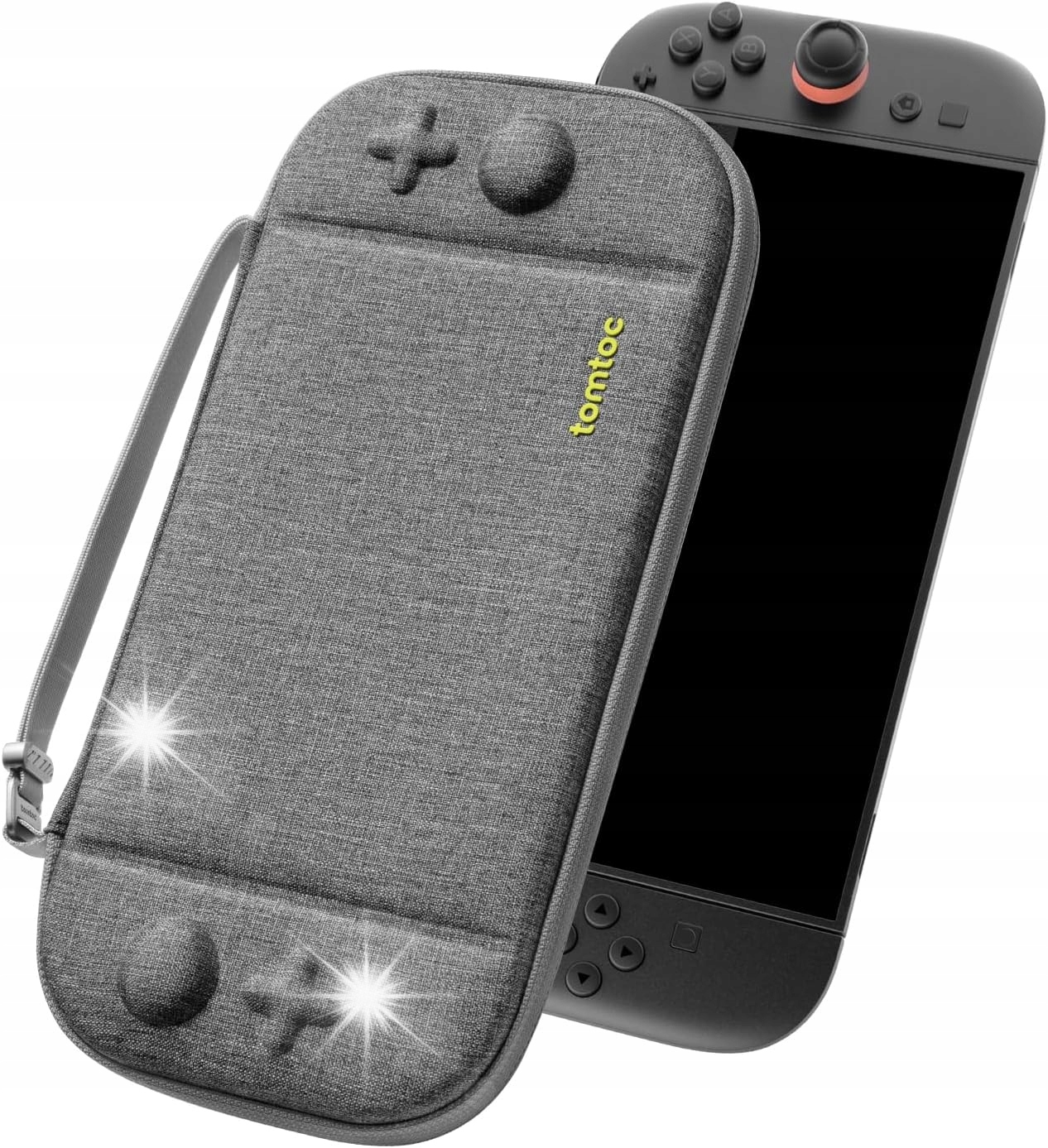 Tomtoc G05 Etui Ochronne dla Nintendo Switch 2 Szare 12 Slotów na Kartridże