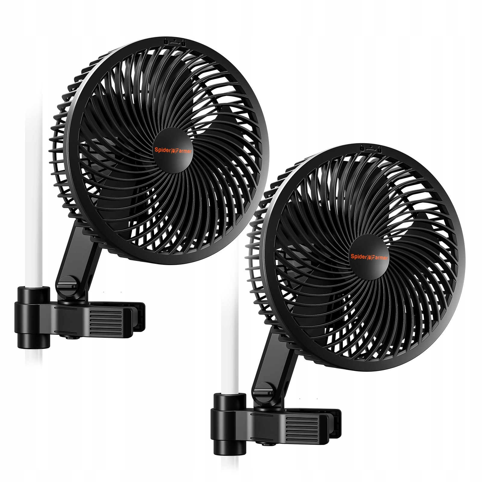 Ventilátor cirkulátor Spiderfarmer SF-CLIPFAN6 čierny na pestovanie 2 ks R6
