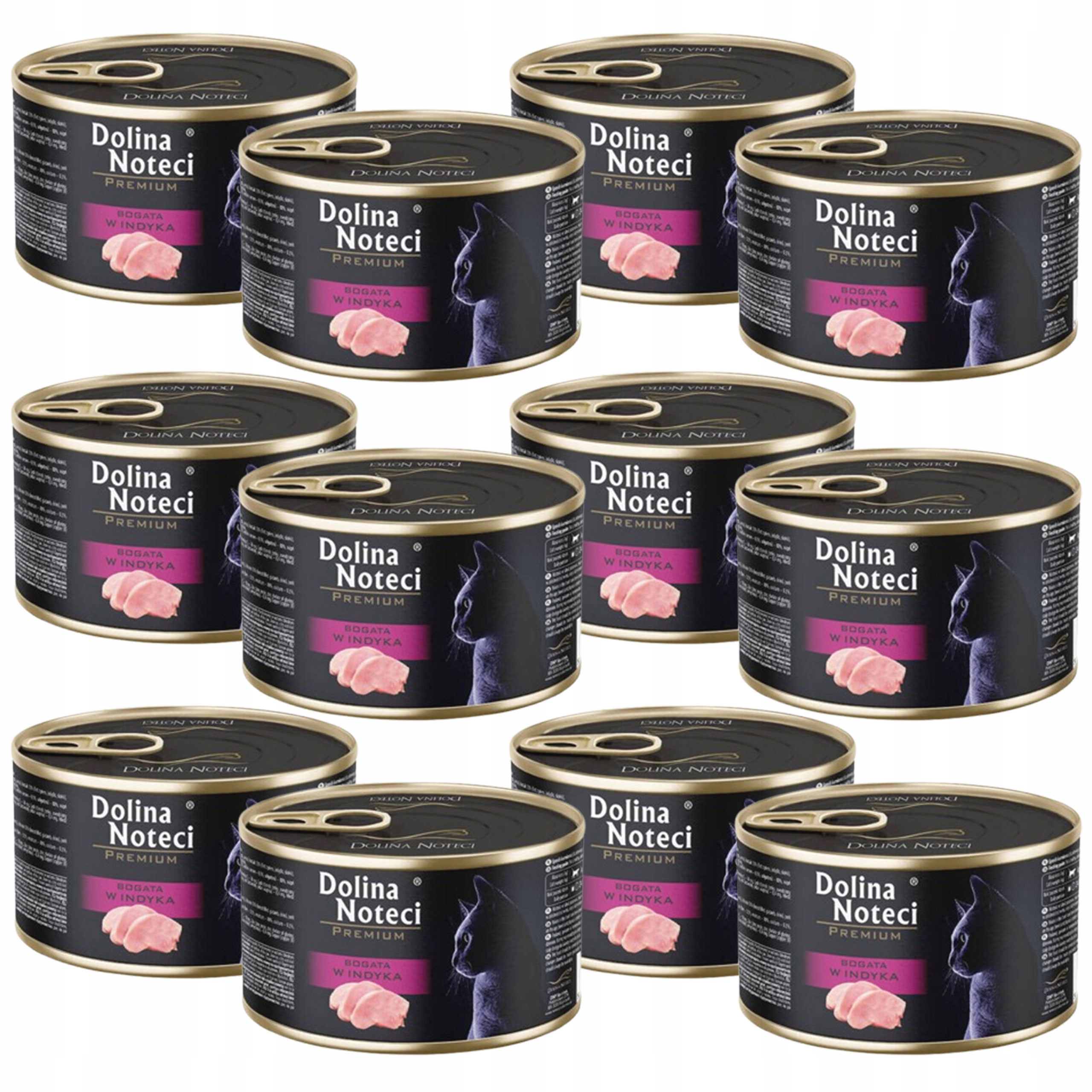 Levně Dolina Noteci Premium Krmivo mokré pro kočky Krůta 12 x 185 g bez obilovin