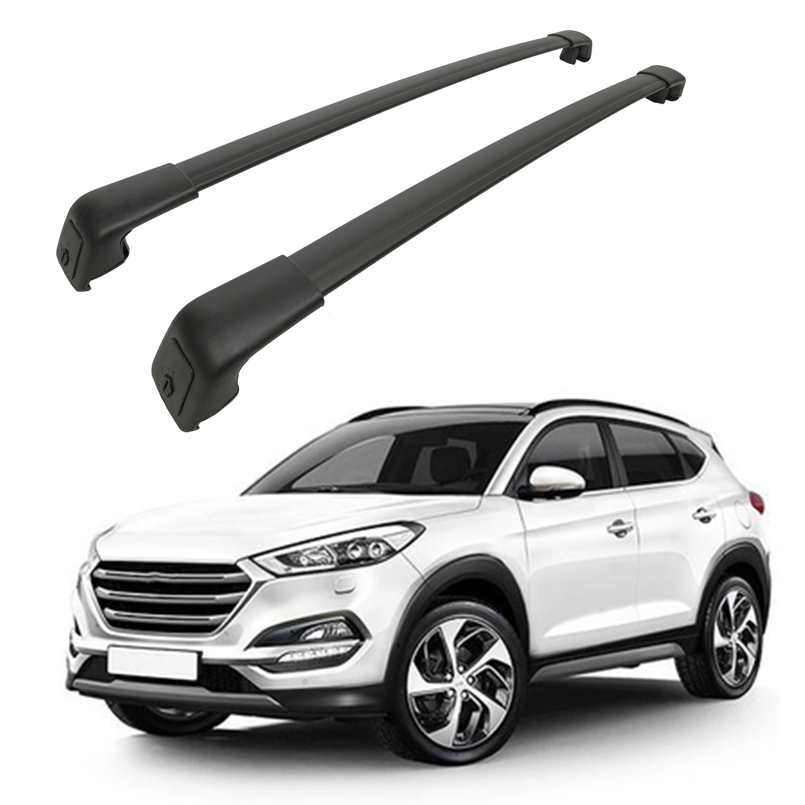 Strešné nosiče priečniky pre Hyundai Tucson 2015-2020, Oem štýl čierny 2 ks