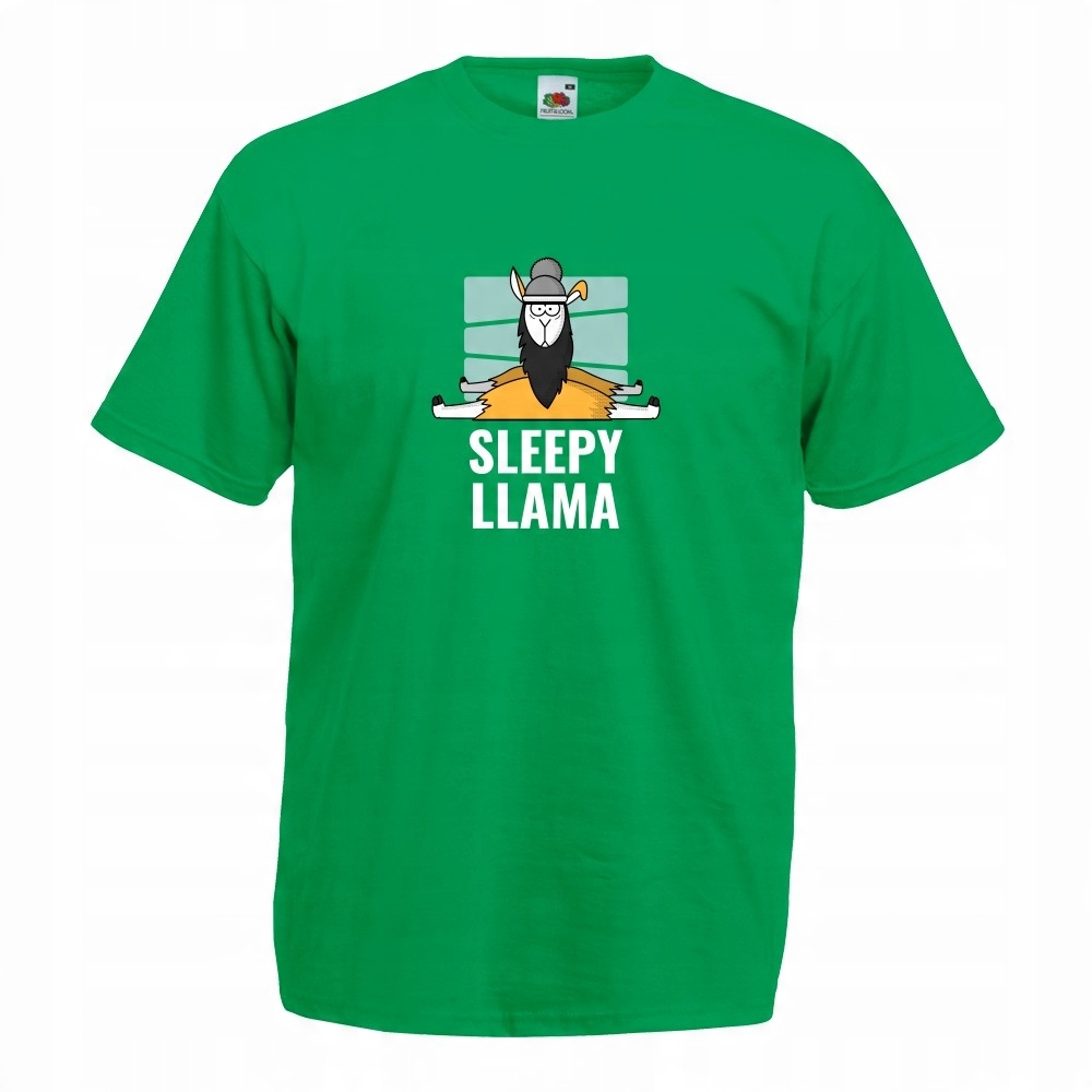 

Koszulka sleepy llama lama S zielona