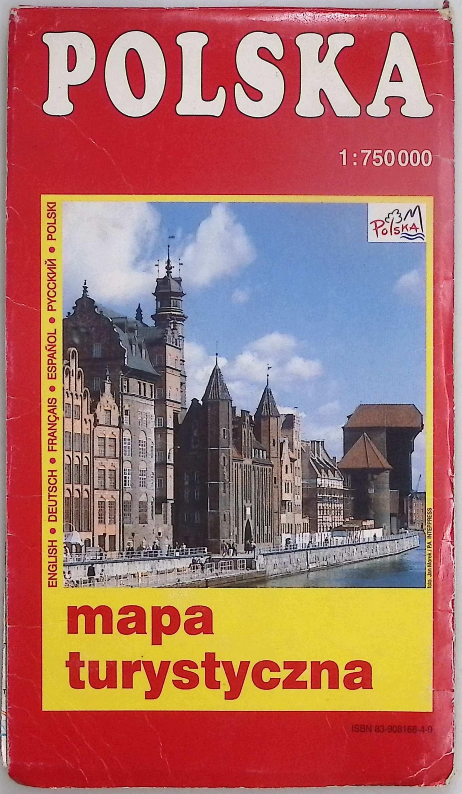 Polska mapa turystyczna 1:750000