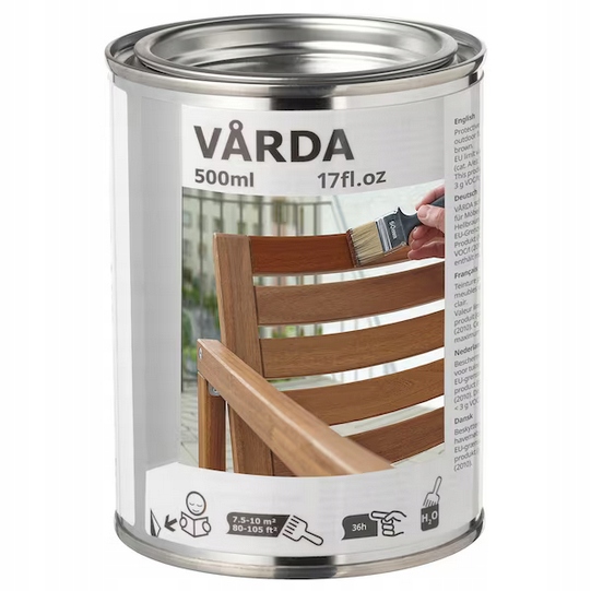 IKEA VARDA BEJCA DO DREWNA ZEWNĘTRZNA JASNOBRĄZOWY 500ML