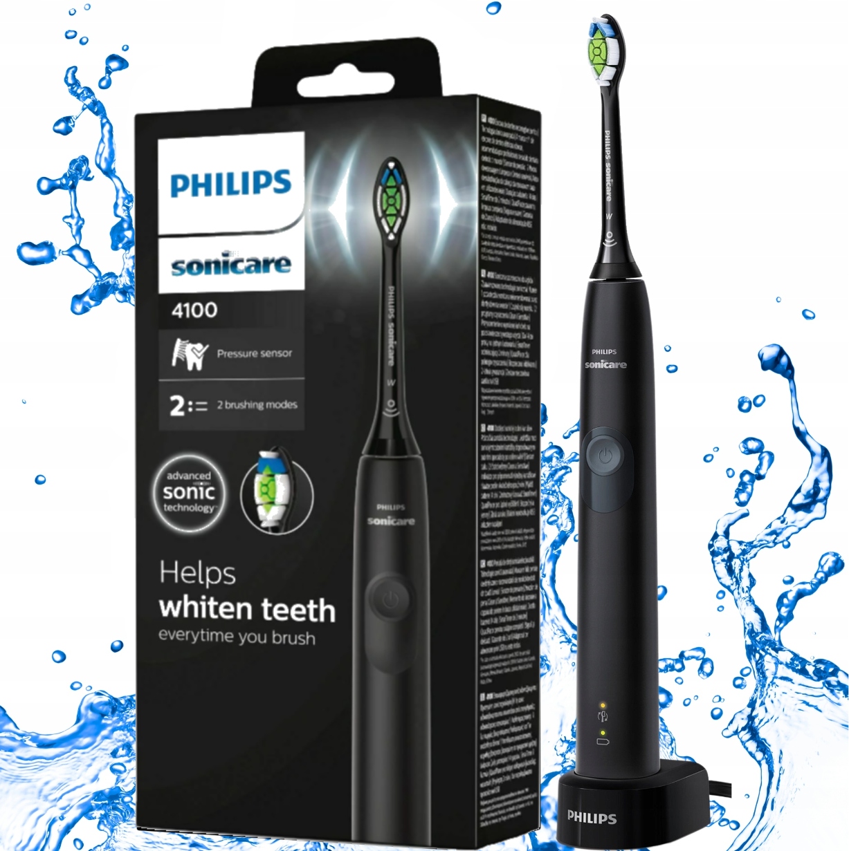 Szczoteczka Soniczna Do Zębów Philips Sonicare Protective Clean 4100 Czarna
