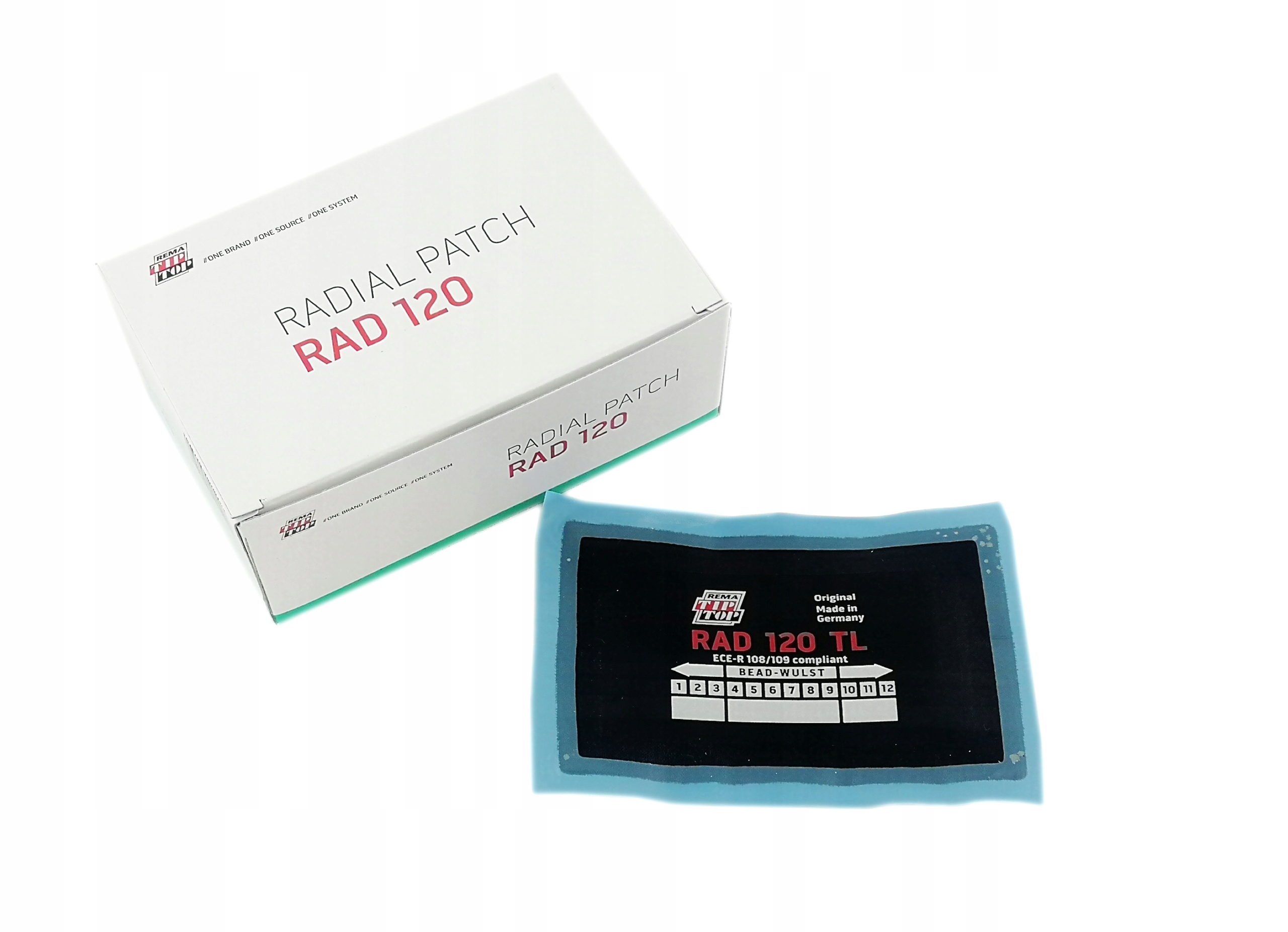 

Łata Wkład Radialny do opon TipTop TL120 125x80mm