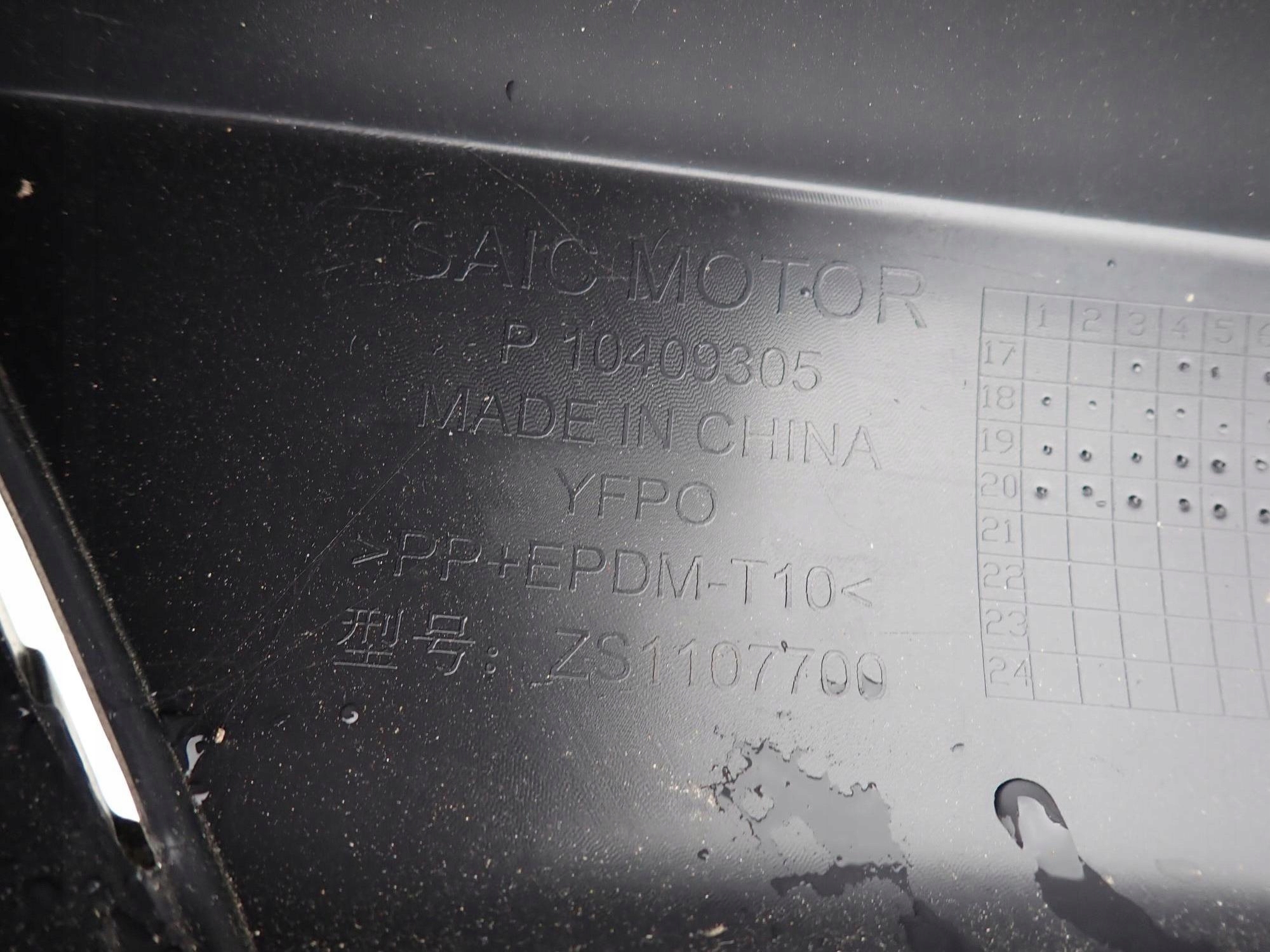 MG ZS EV 18-21 DOL spoiler nárazníku předek
