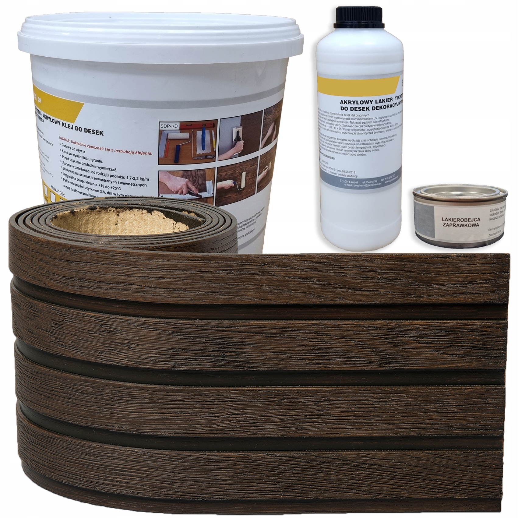 Dekorativní fasádní lamely Indecori, sada 1 m2, barva Wenge