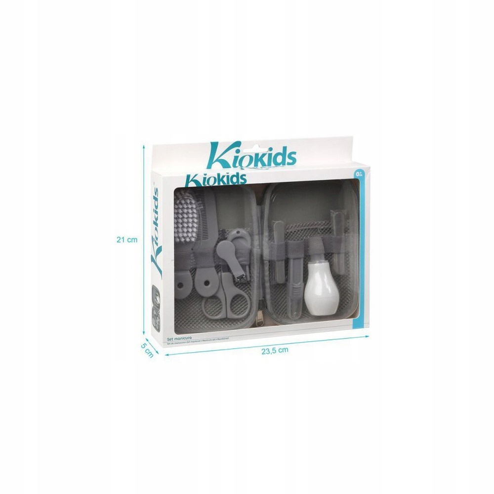 KioKids Zestaw do pielęgnacji dziecka szary Kod producenta K23965