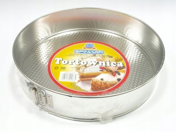 

Tortownica Metalowa 30x7cm Fakturowana Sernik