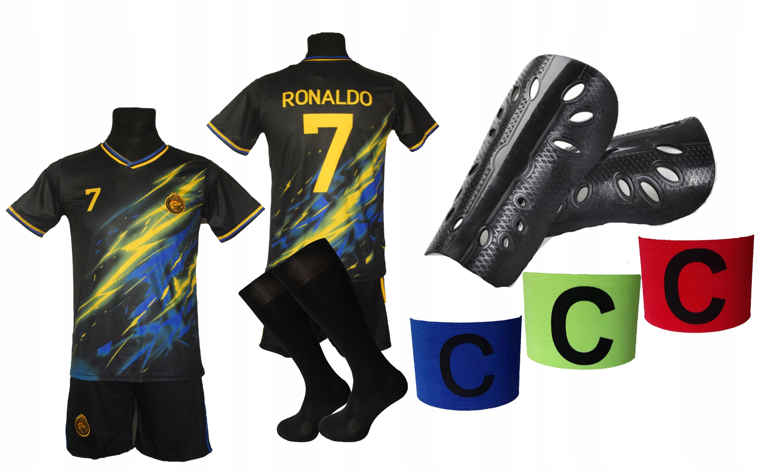 strój piłkarski dla dzieci Ronaldo Al Nassr getry Oo 122