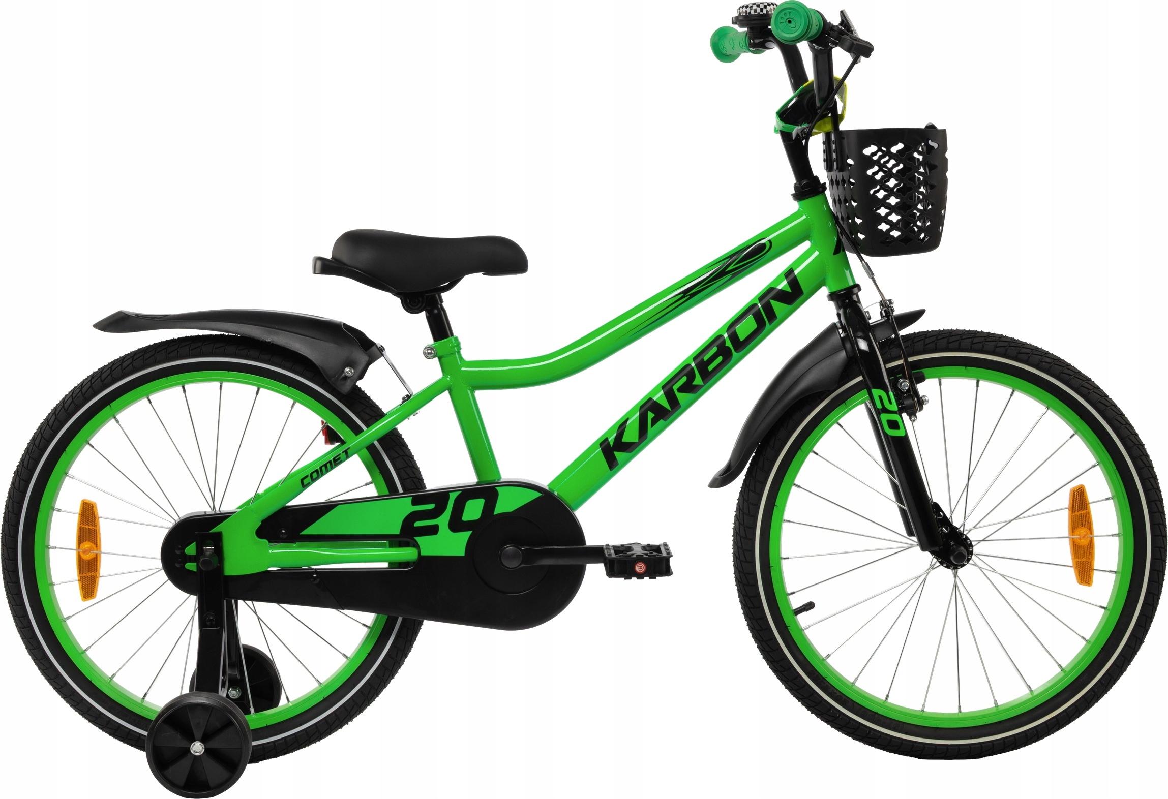 Rower Bmx Karbon Alvin Comet 20 Dla Chłopca Dziecięcy Zielony