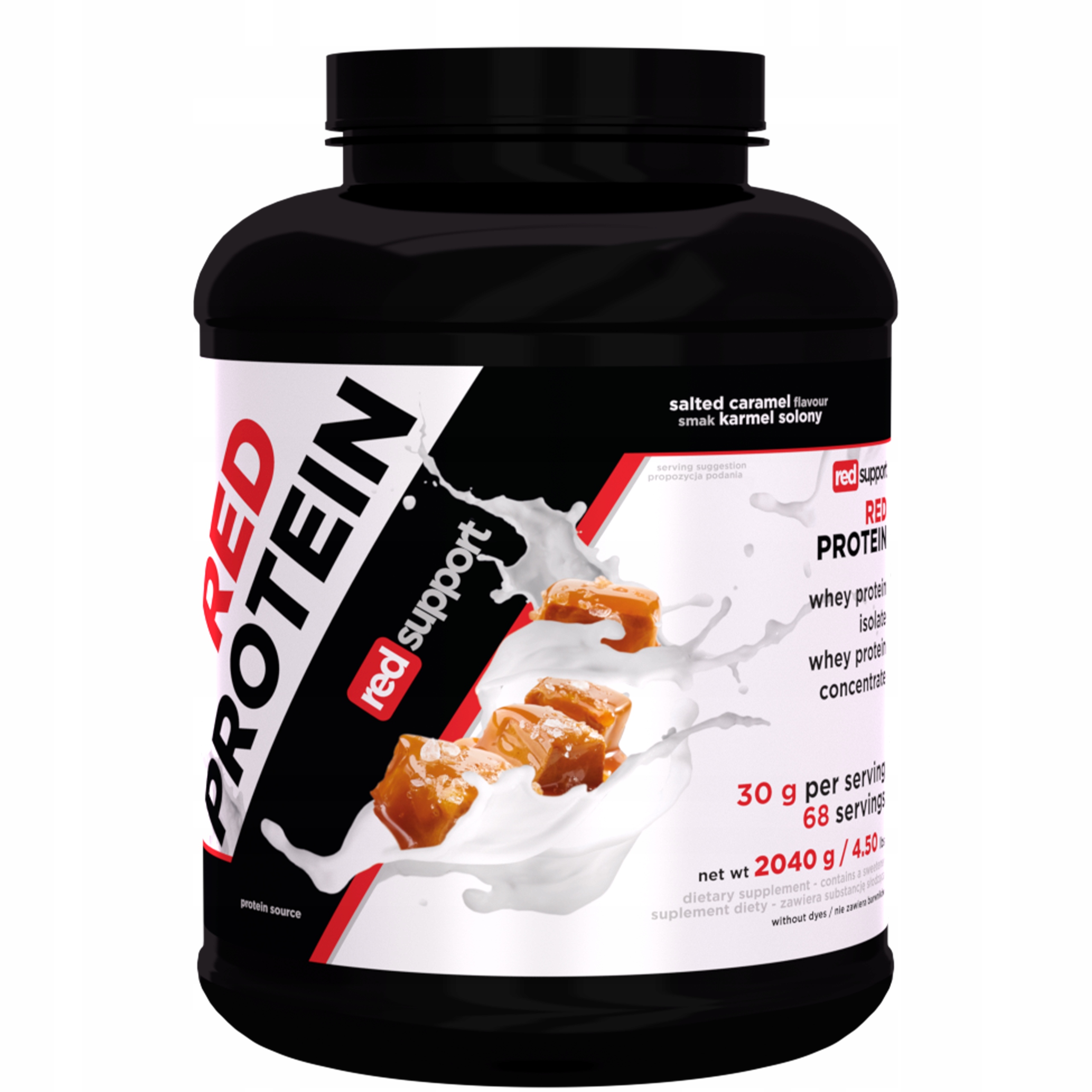 Syrovátkový Protein Red Protein 2040 g Wpc Wpi Slaný Karamel 68 porcí