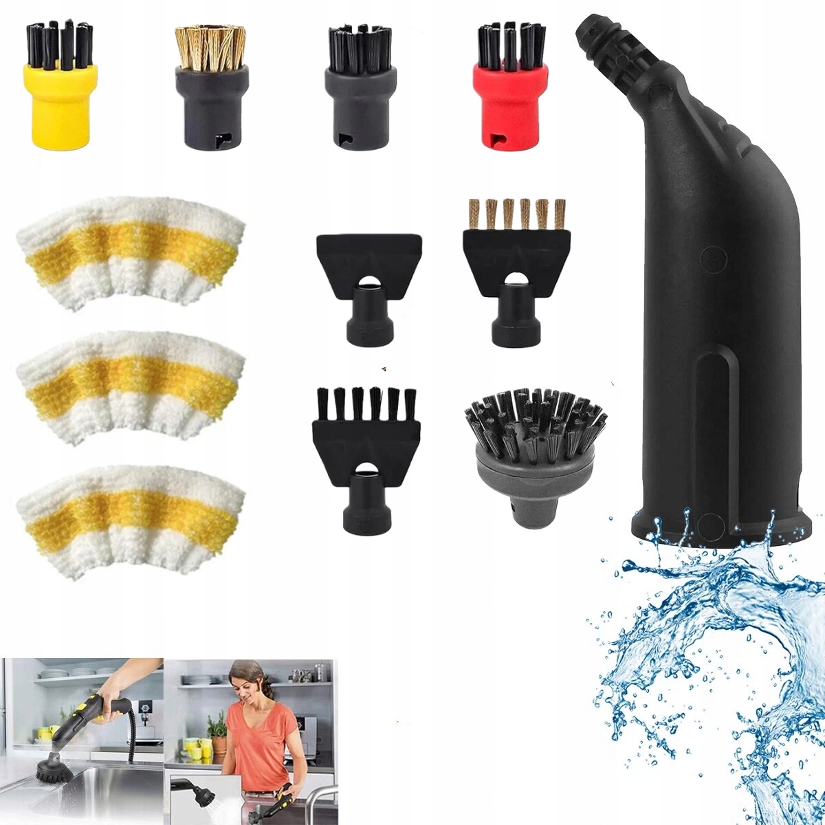 Kartáčové Nástavce Pro Karcher Easyfix SC1,SC2,SC3,SC4,SC5 Mikrovlákno Nové