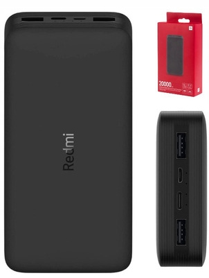 

Powerbank Xiaomi MI Redmi 20000 Mah 18W Czarny