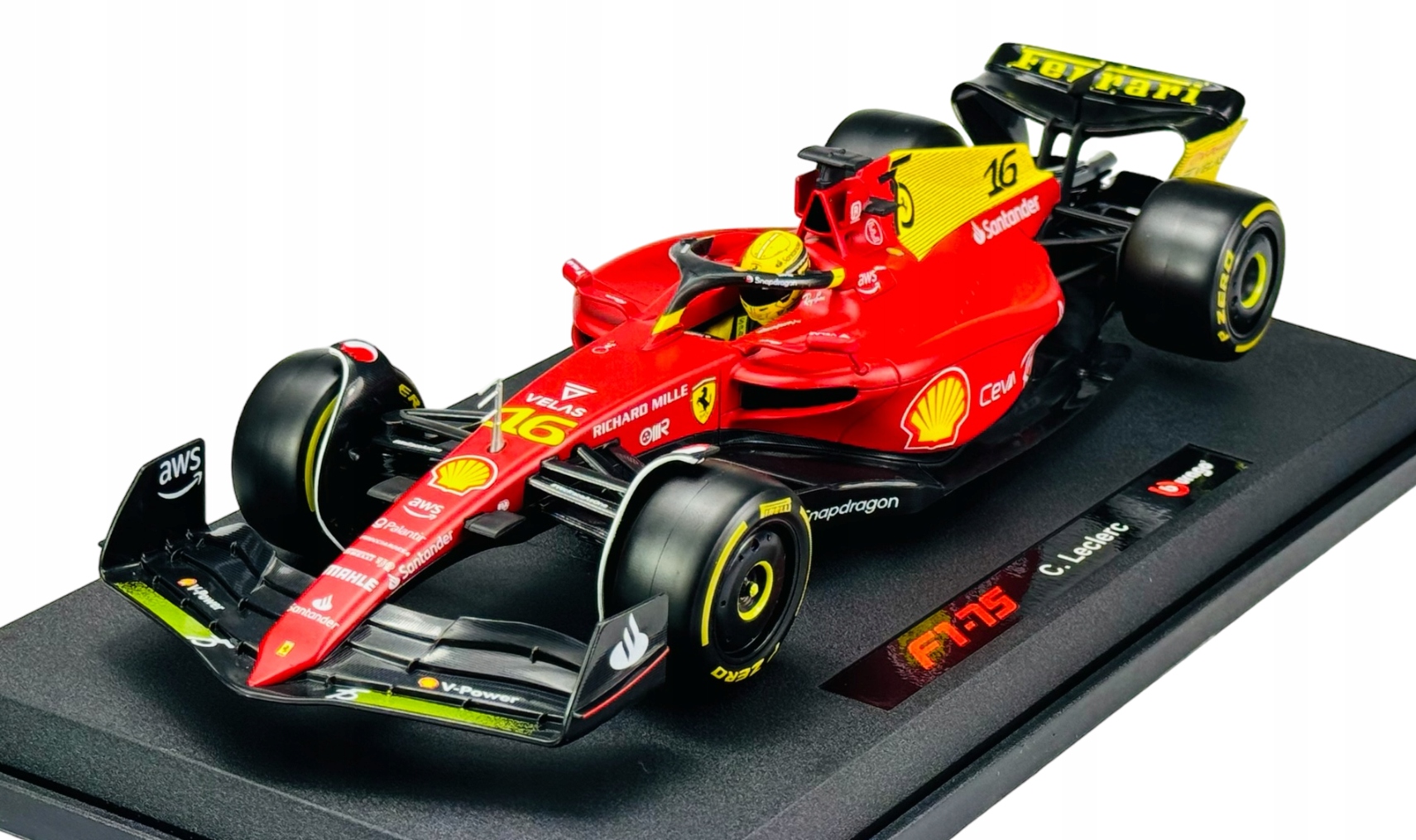 Bburago 2022 Ferrari F1-75 #16 Leclerc Gp Italii 1:18 Formule 1 Nová 16811